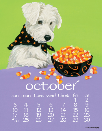 Dog Days : 2021 Calendars : Art For Everyday